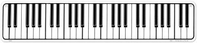 Piano Keys Tin Sign Piano Keys Tin Sign