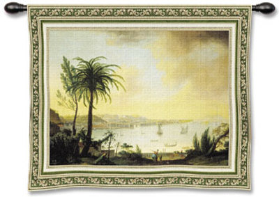 View of Naples Wall Tapestry View of Naples Wall Tapestry