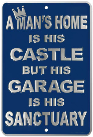 Man's Castle Tin Sign Man's Castle Tin Sign