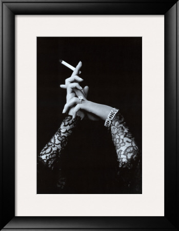 Woman's Hands Holding Cigarette Framed Print Woman's Hands Holding Cigarette Framed Print