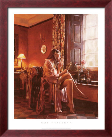 Femme avec Miroir Framed Print Femme avec Miroir Framed Print