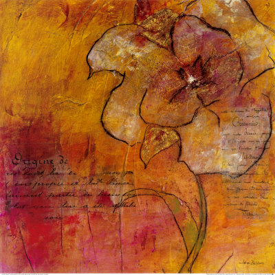 Scripted Bloom II Print Scripted Bloom II Print