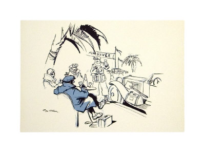 Rallye MC: L'Arrivee Collectable Print Rallye MC: L'Arrivee Collectable Print