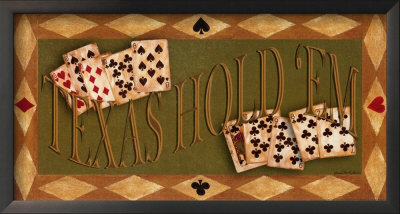 Texas Hold 'Em Framed Print Texas Hold 'Em Framed Print