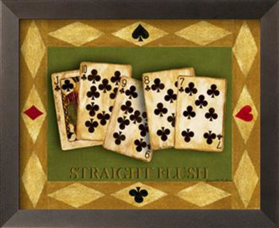 Straight Flush Framed Print Straight Flush Framed Print