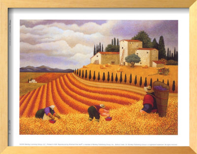 Village Harvest Framed Print Village Harvest Framed Print