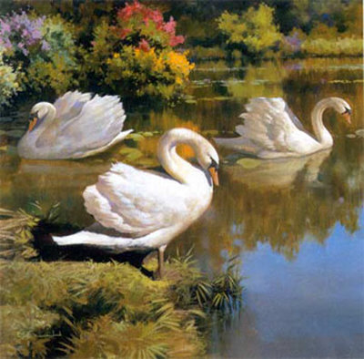 The Swans Family I Print The Swans Family I Print