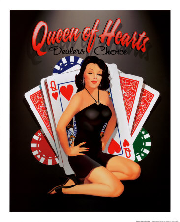 Queen of Hearts Print Queen of Hearts Print