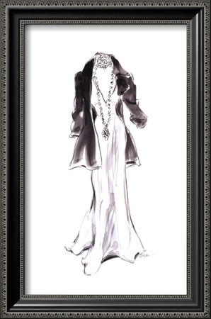 Black Jacket with Necklace Framed Print Black Jacket with Necklace Framed Print