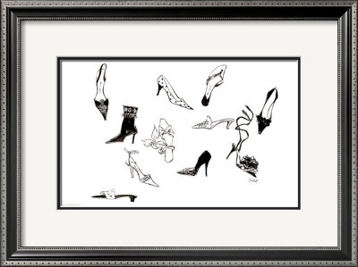 Dix Chaussures Framed Print Dix Chaussures Framed Print