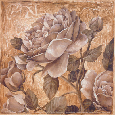 Antique Rose II Print Antique Rose II Print