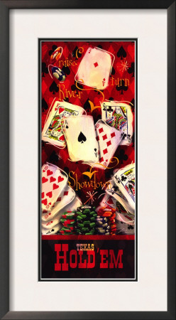 Texas Hold 'Em II Framed Print Texas Hold 'Em II Framed Print