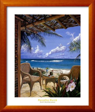 Paradise Porch Framed Print Paradise Porch Framed Print