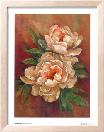 White Peonies I Framed Print White Peonies I Framed Print