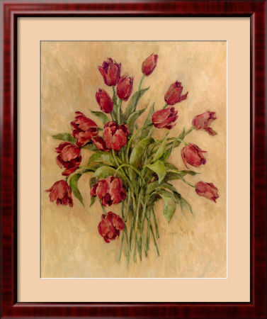 Blossoms In Red Framed Print Blossoms In Red Framed Print