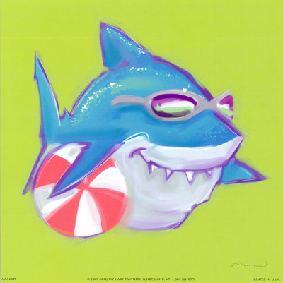 Beached Shark Print Beached Shark Print