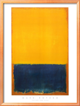 Yellow And Blue Framed Print Yellow And Blue Framed Print