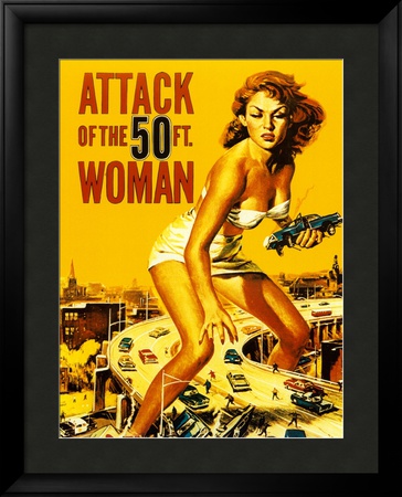Attack Of The 50 Foot Woman Framed Print Attack Of The 50 Foot Woman Framed Print