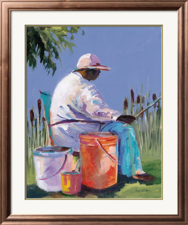 Sisters Fishing I Framed Print Sisters Fishing I Framed Print