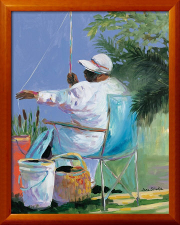 Sisters Fishing II Framed Print Sisters Fishing II Framed Print