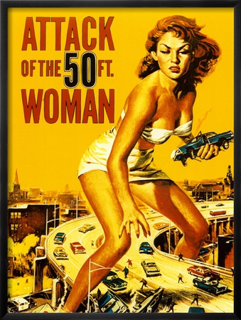 "Attack Of The 50 Foot Woman" Framed Print