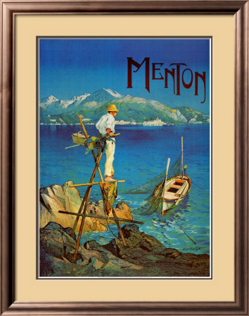 Menton Mer Montagne Framed Print Menton Mer Montagne Framed Print