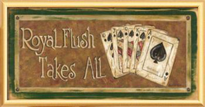 Royal Flush Framed Print Royal Flush Framed Print