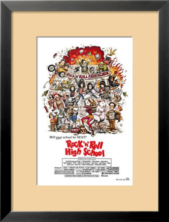 Rock'n'Roll High School Framed Print Rock'n'Roll High School Framed Print