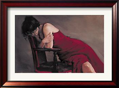 Red Dress Framed Print Red Dress Framed Print