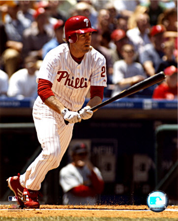 Chase Utley - 2005 Batting Action Photograph Chase Utley - 2005 Batting Action Photograph