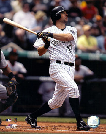 Todd Helton - 2005 Batting Action Photograph Todd Helton - 2005 Batting Action Photograph