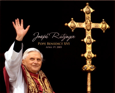 Pope Benedict XVI - Horiz. (Cross) Photograph Pope Benedict XVI - Horiz. (Cross) Photograph