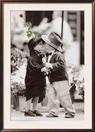 The First Kiss Framed Poster The First Kiss Framed Poster