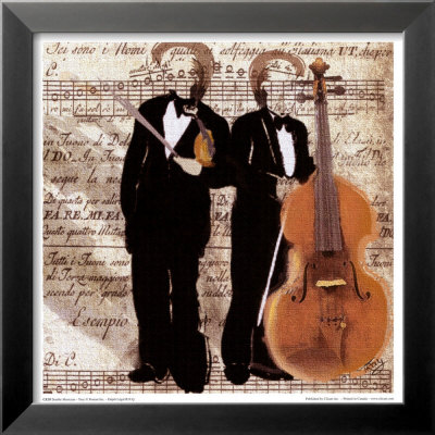Double Musician Framed Print Double Musician Framed Print