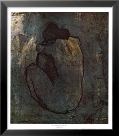 Blue Nude Framed Print Blue Nude Framed Print