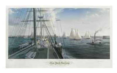 New York Harbour Print New York Harbour Print