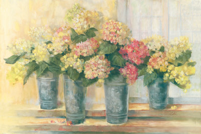 Hydrangea Bouquets Print Hydrangea Bouquets Print
