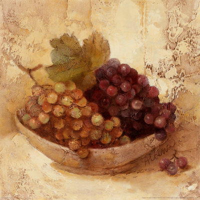 Sunlit Grapes Print Sunlit Grapes Print
