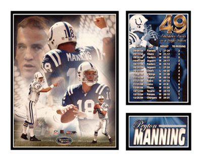Peyton Manning - 49 Touchdowns Matted Print Peyton Manning - 49 Touchdowns Matted Print