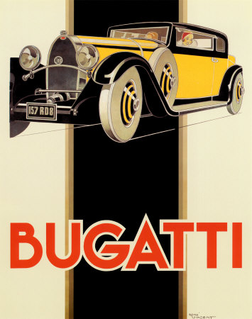 Bugati Poster Card Bugati Poster Card