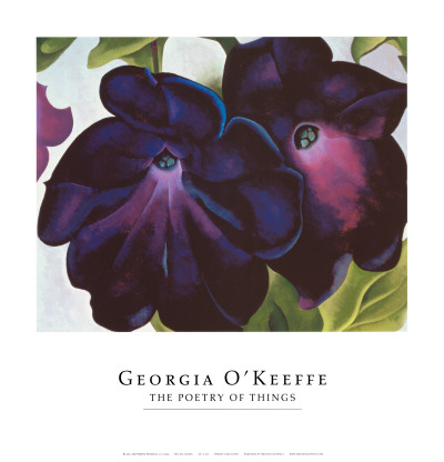 Black and Purple Petunia, 1925 Print Black and Purple Petunia, 1925 Print