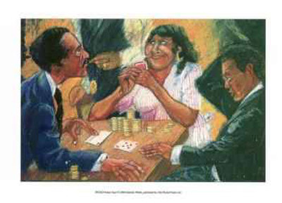 Poker Face Print Poker Face Print