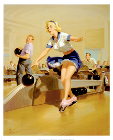 Bowling Alley Print Bowling Alley Print