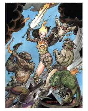Battle Cherub Print Battle Cherub Print