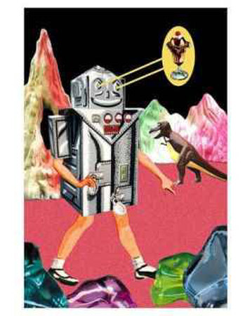 Robogirl in Space Print Robogirl in Space Print