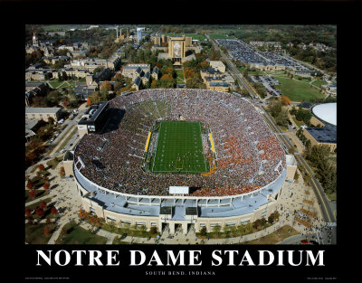 Notre Dame Stadium Print Notre Dame Stadium Print