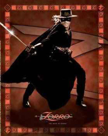 Zorro Mask Poster