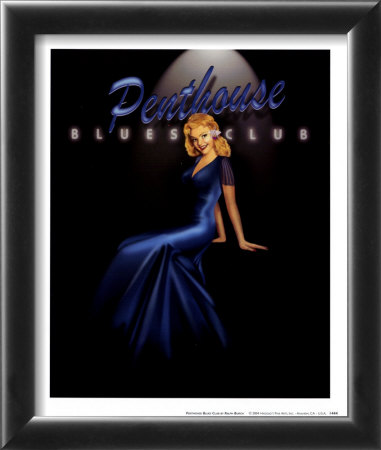 Penthouse Blues Club Framed Print Penthouse Blues Club Framed Print