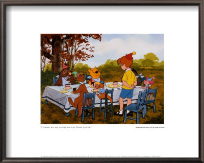 Pooh's Party Framed Print Pooh's Party Framed Print