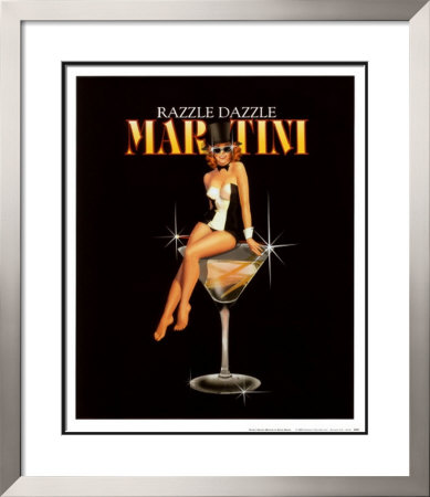 Razzle Dazzle Martini Framed Print Razzle Dazzle Martini Framed Print